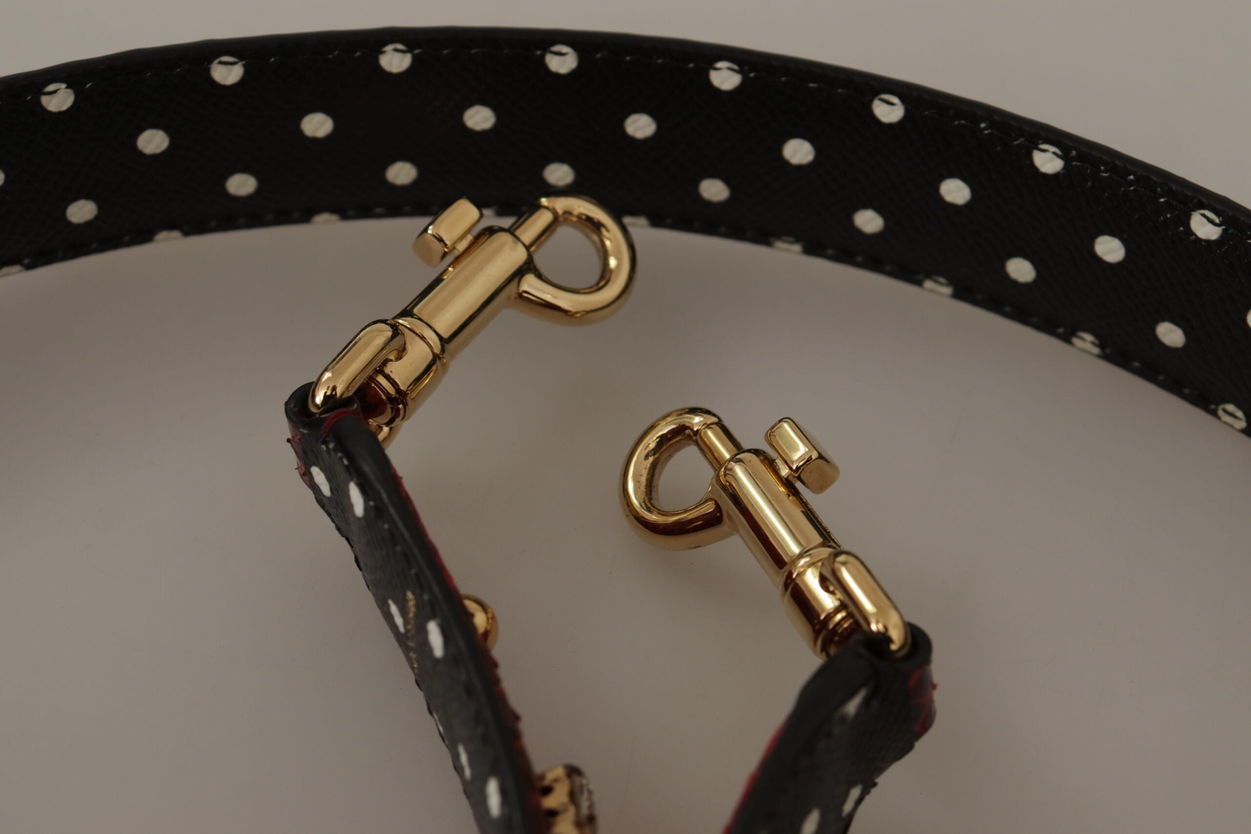 Dolce & Gabbana Red Python Leather Crystals Reversible Shoulder Strap -   -  Dolce & Gabbana.