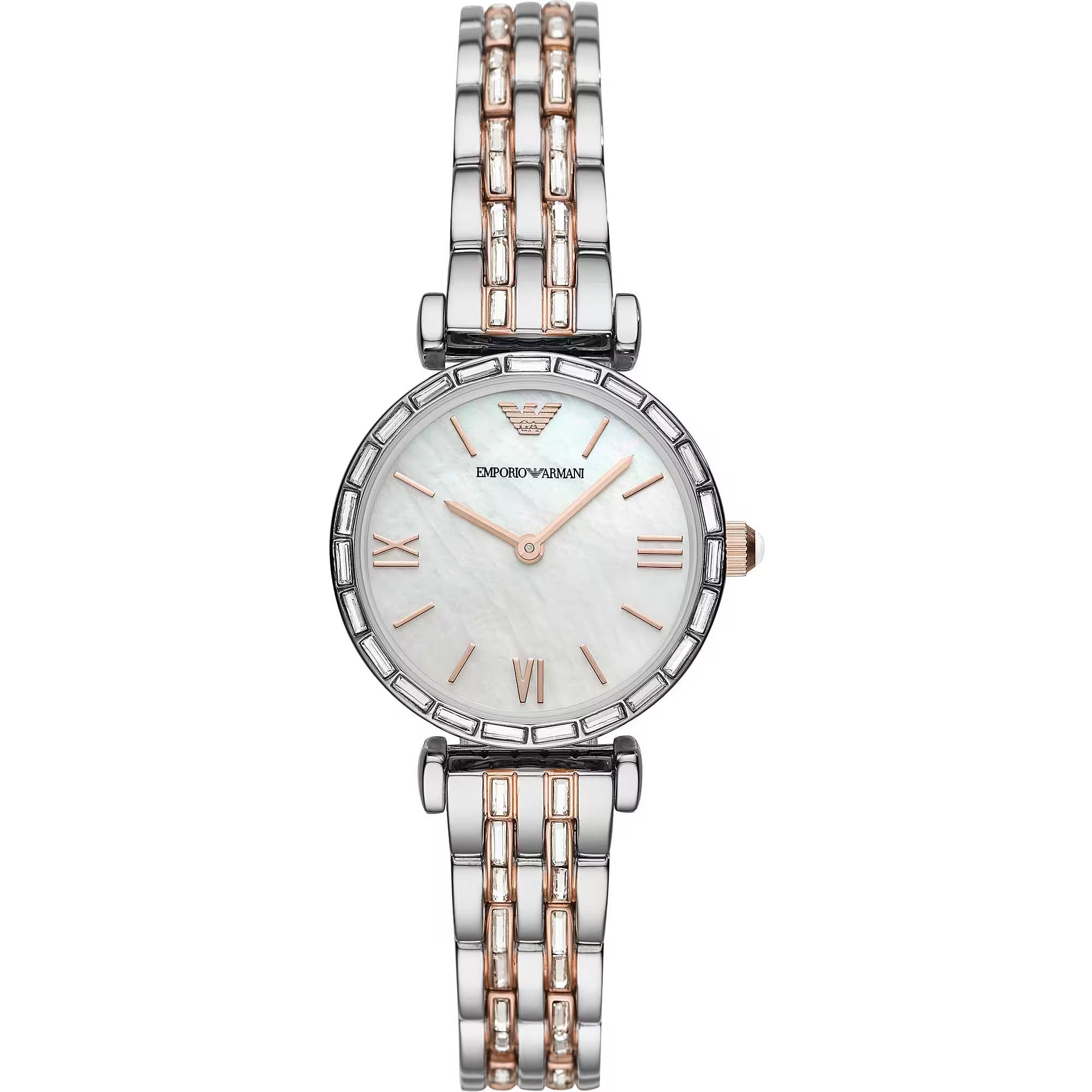 Emporio Armani Elegant Silver Dial Stainless Steel Women's Watch -   -  Emporio Armani.