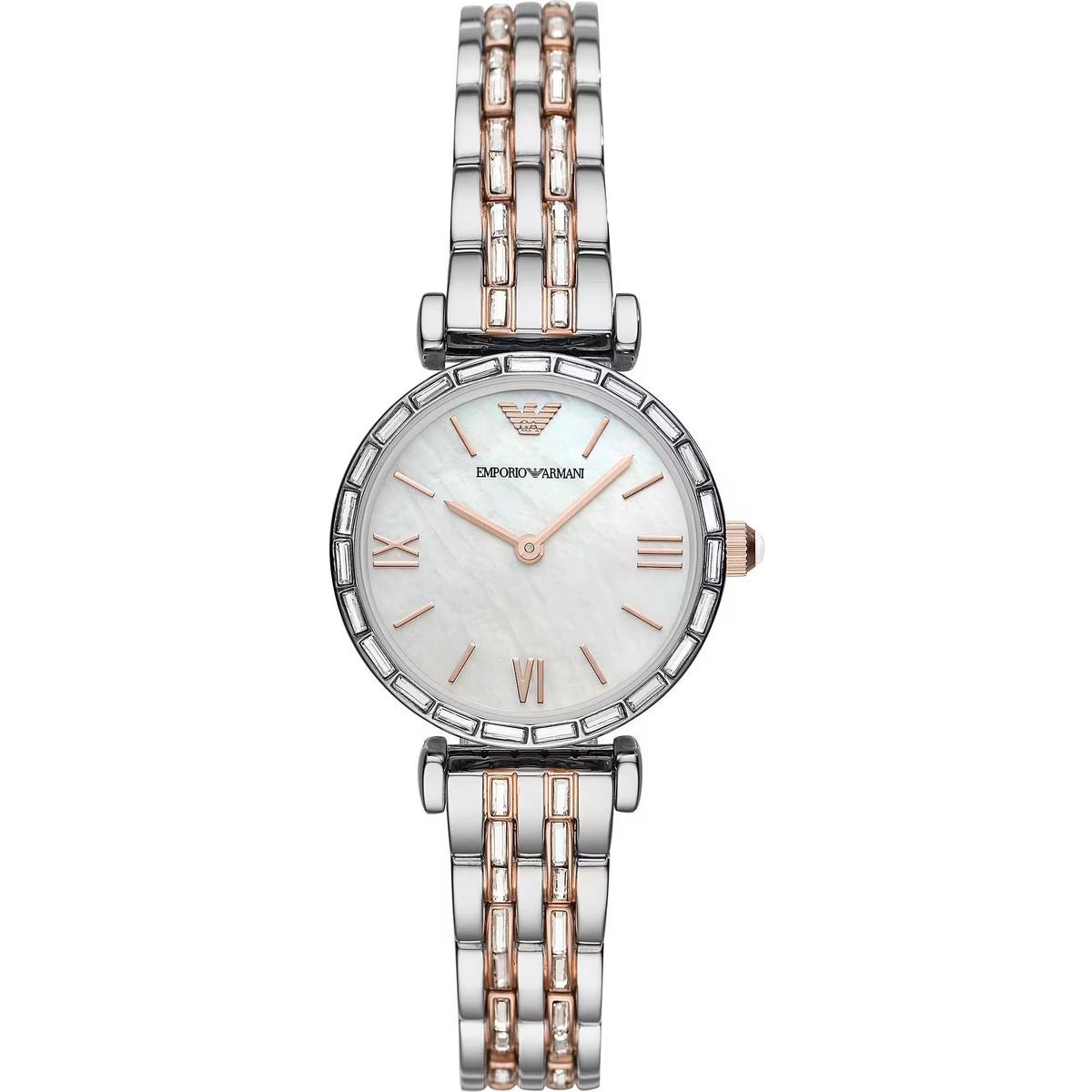 Emporio Armani Elegant Silver Dial Stainless Steel Women's Watch -   -  Emporio Armani.
