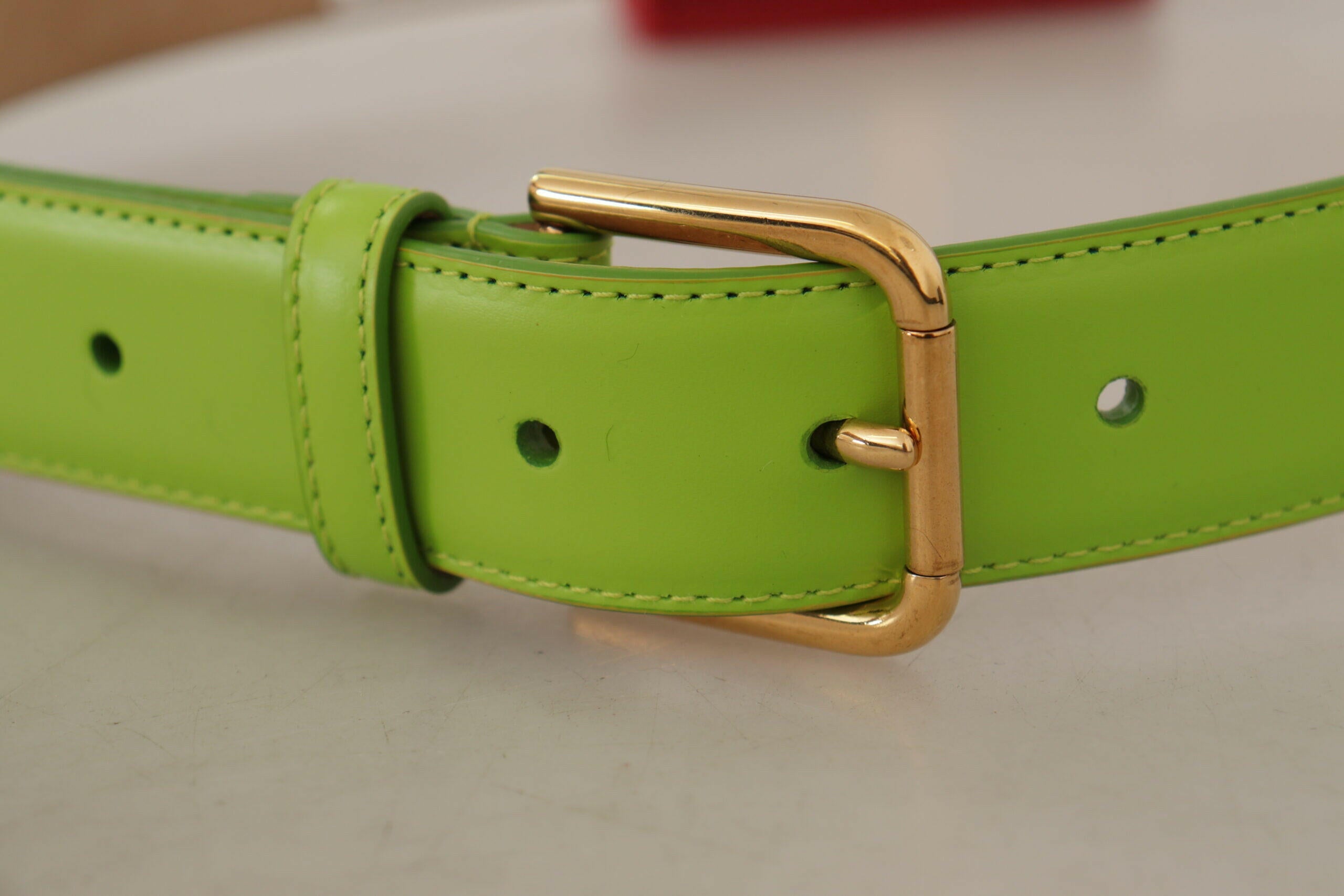 Dolce & Gabbana Green Leather Devotion Heart Micro Bag Headphones Belt -   -  Dolce & Gabbana.