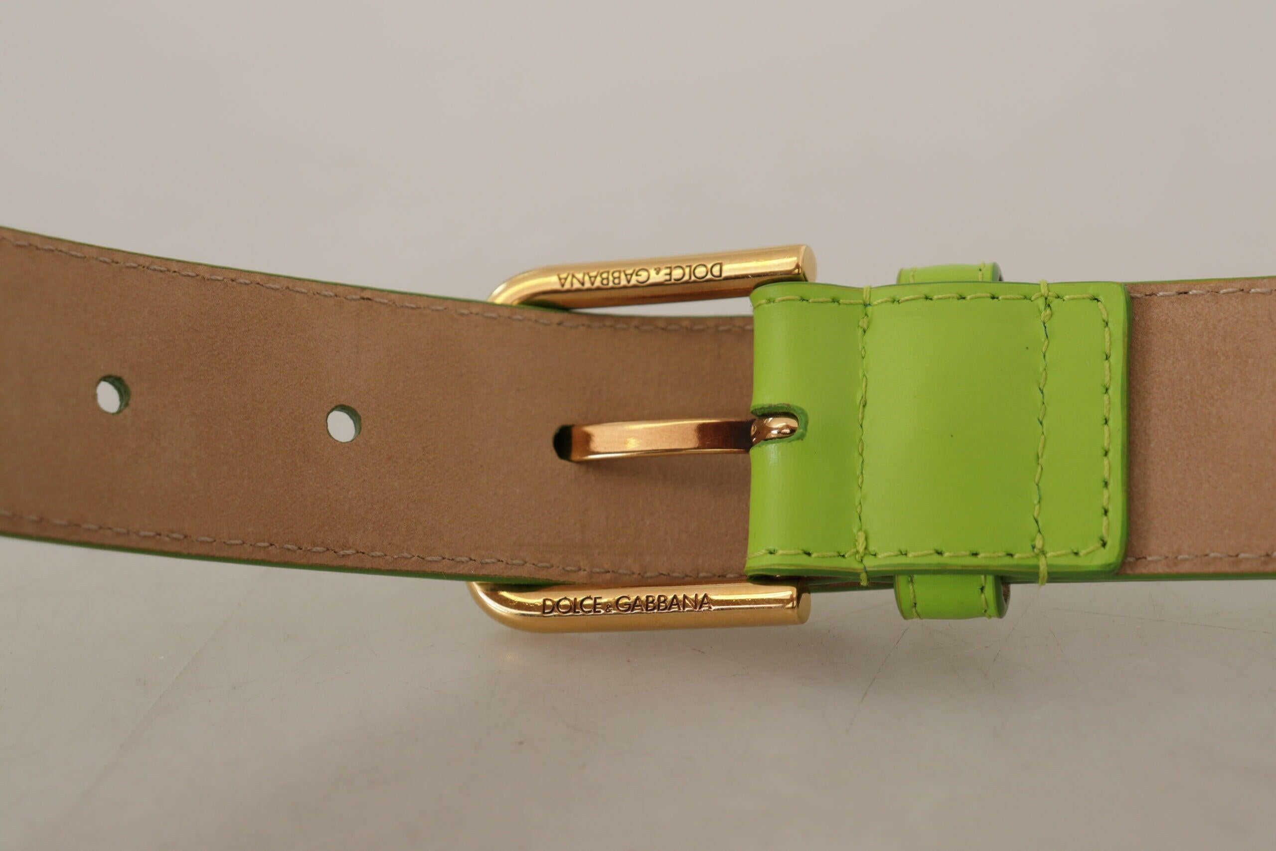 Dolce & Gabbana Green Leather Devotion Heart Micro Bag Headphones Belt -   -  Dolce & Gabbana.