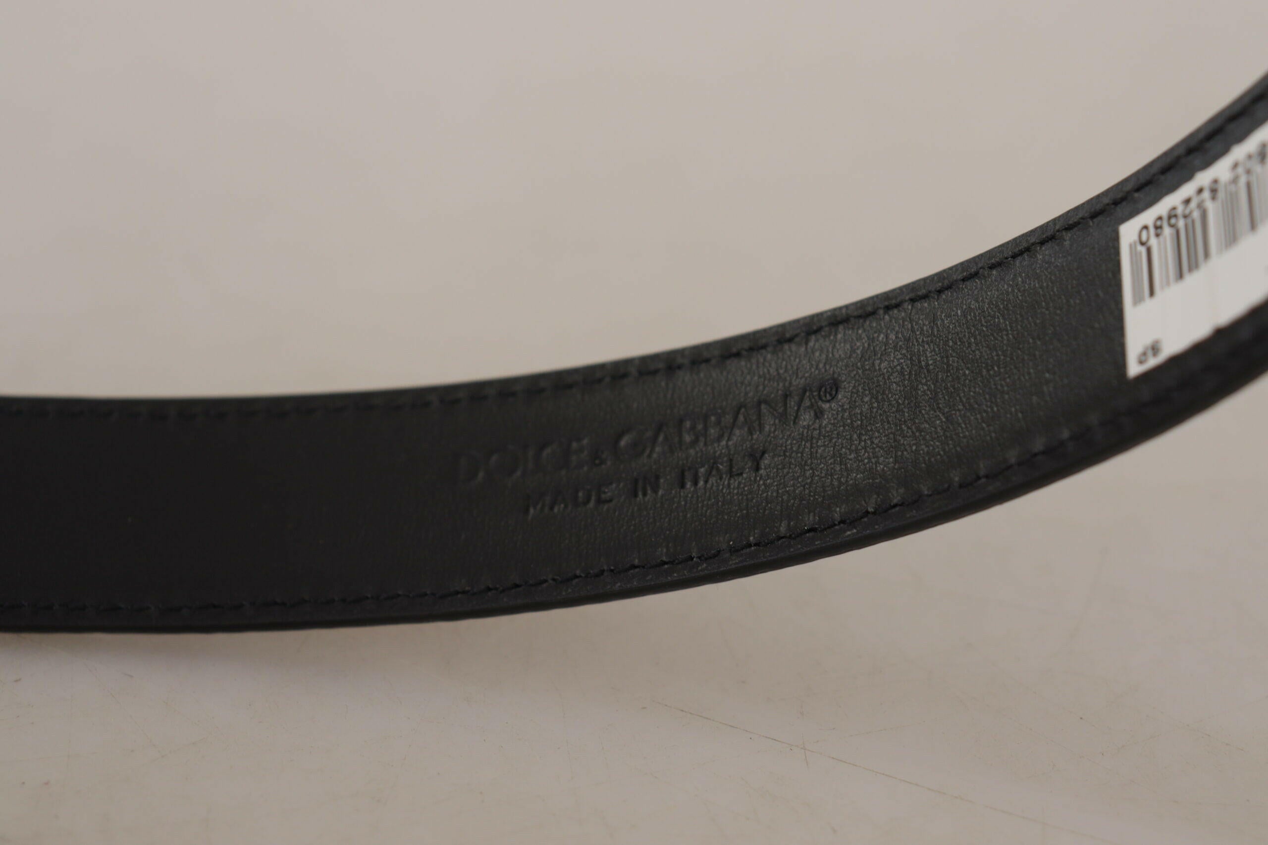 Dolce & Gabbana Brown Leather Leopard Print Bronze Metal Buckle Belt -   -  Dolce & Gabbana.