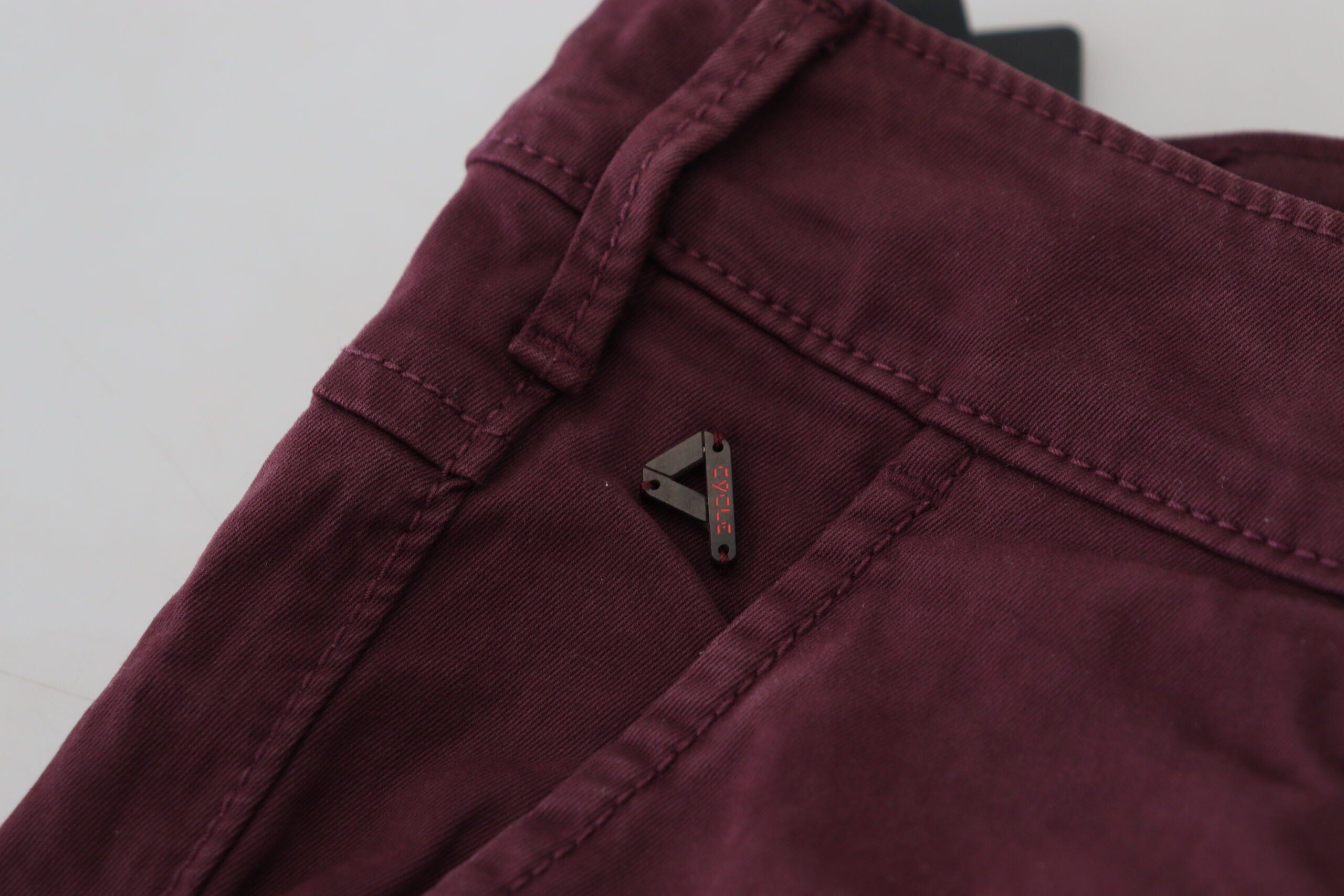 CYCLE Maroon Cotton Stretch Skinny Casual Men Pants -   -  CYCLE.