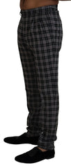 BENCIVENGA Gray Checkered Slim Fit Men Pants -   -  BENCIVENGA.