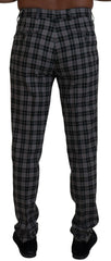 BENCIVENGA Gray Checkered Slim Fit Men Pants -   -  BENCIVENGA.