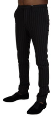 BENCIVENGA Black Stripes Viscose Dress Pants -   -  BENCIVENGA.