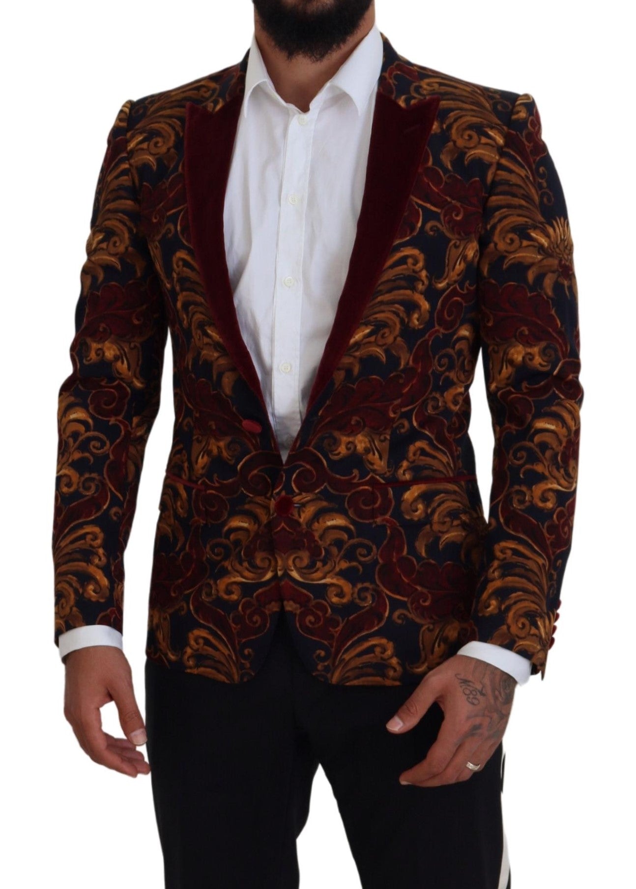 Dolce & Gabbana Multicolor Floral Single Breasted Martini Blazer -   -  Dolce & Gabbana.