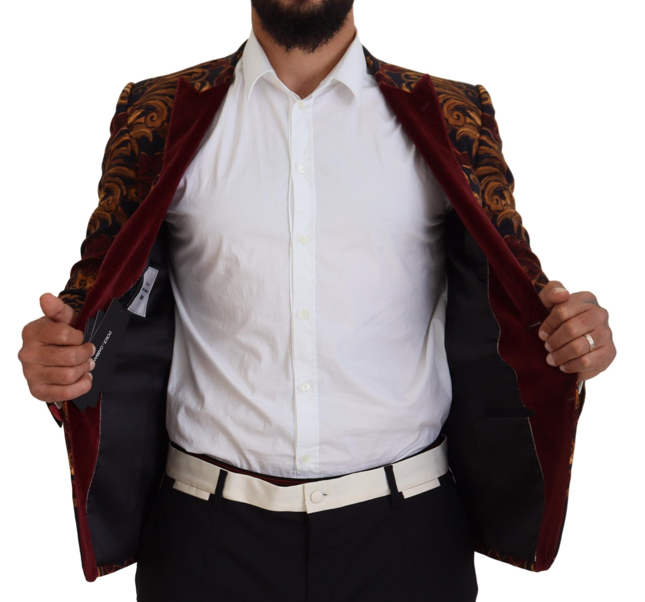 Dolce & Gabbana Multicolor Floral Single Breasted Martini Blazer -   -  Dolce & Gabbana.