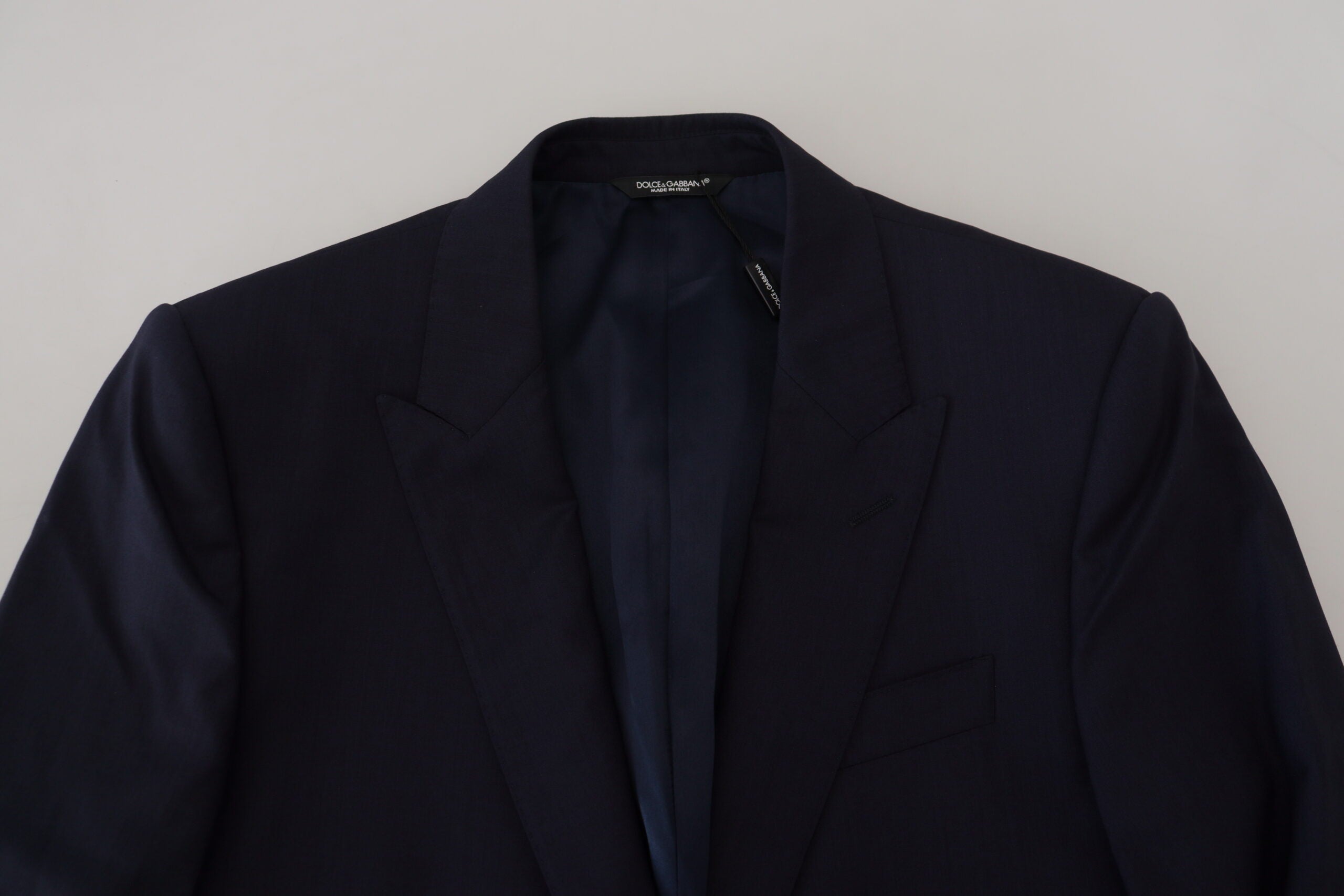 Dolce & Gabbana Blue Wool Slim Fit Formal Coat Blazer -   -  Dolce & Gabbana.