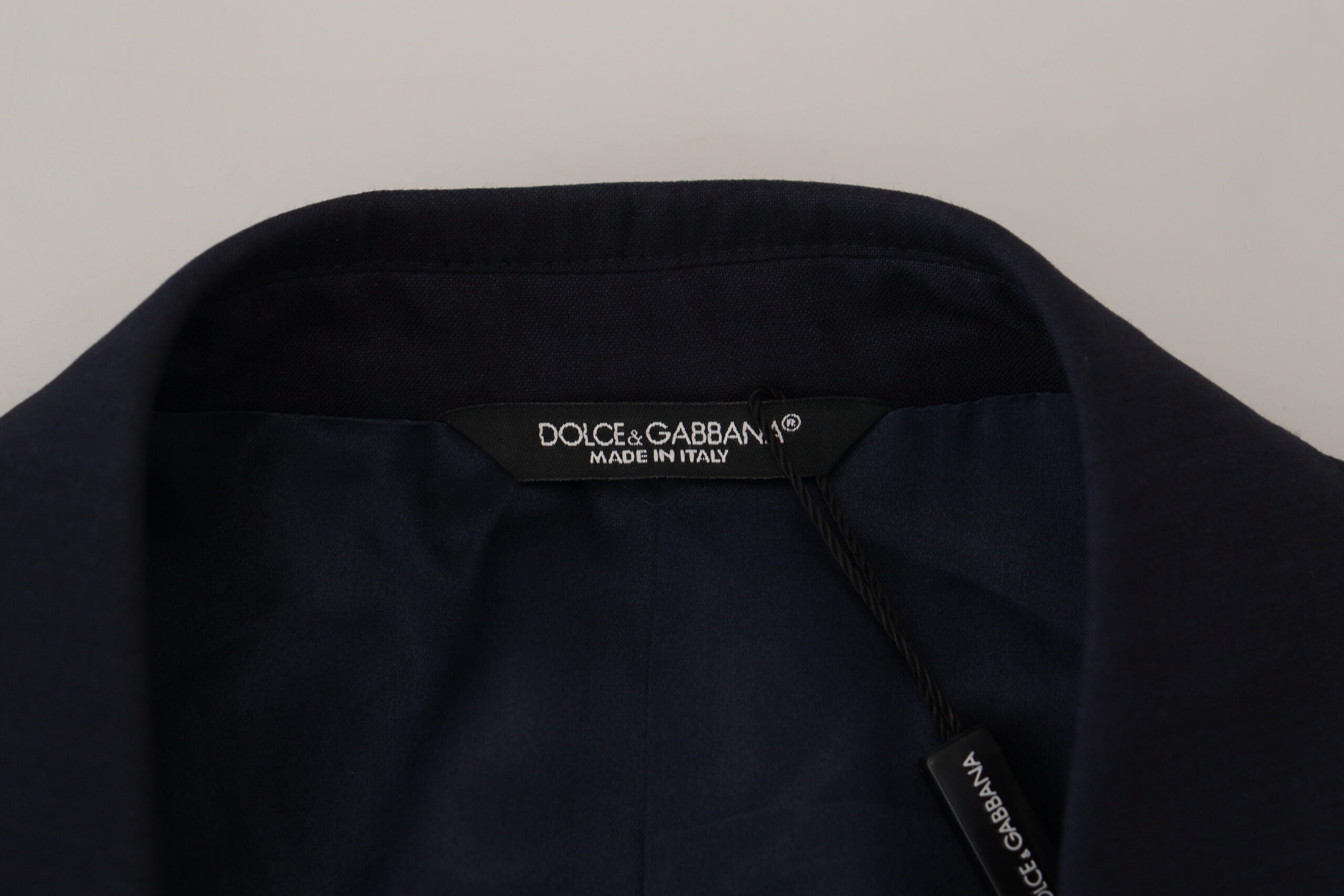 Dolce & Gabbana Blue Wool Slim Fit Formal Coat Blazer -   -  Dolce & Gabbana.