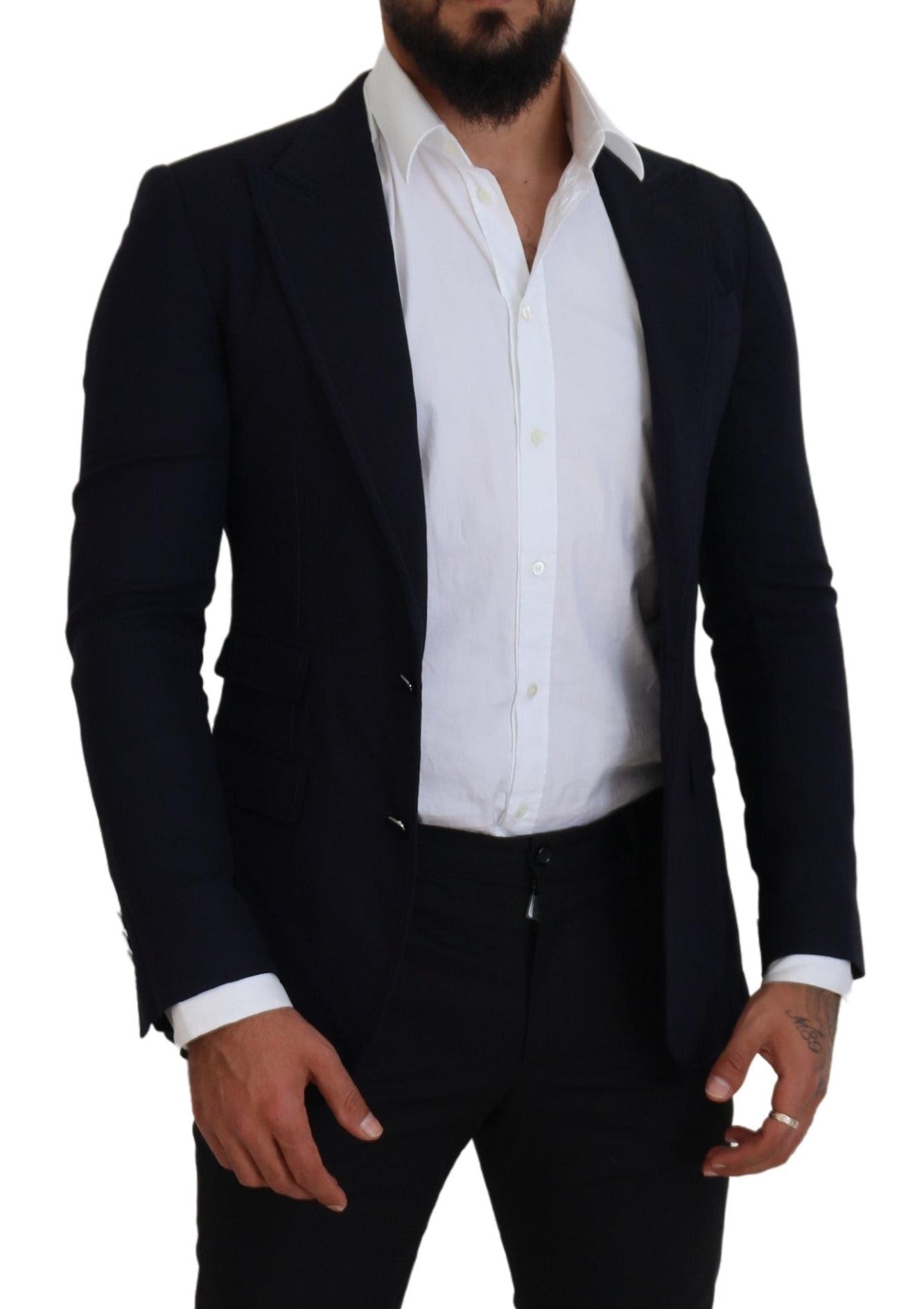 Dolce & Gabbana Blue Wool Formal Taormina Blazer -   -  Dolce & Gabbana.