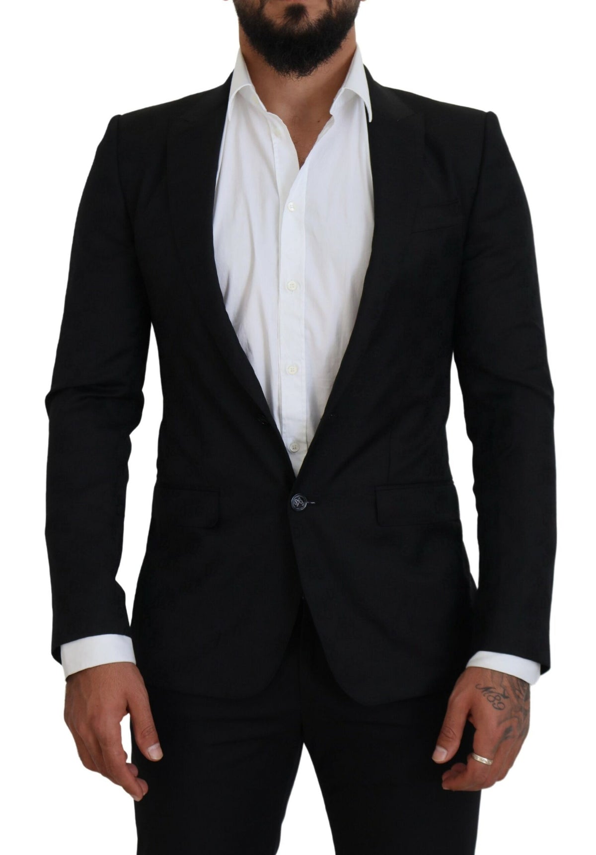 Dolce & Gabbana Black Wool Formal Coat Martini Blazer -   -  Dolce & Gabbana.
