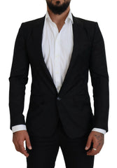 Dolce & Gabbana Black Wool Formal Coat Martini Blazer -   -  Dolce & Gabbana.