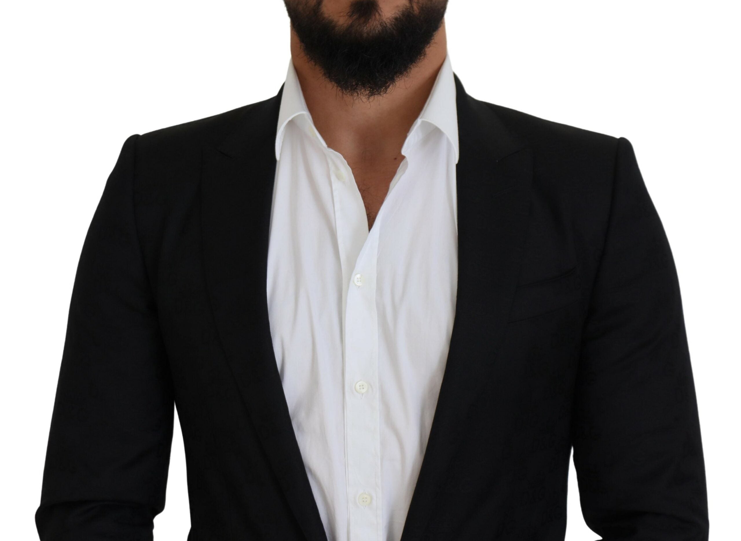 Dolce & Gabbana Black Wool Formal Coat Martini Blazer -   -  Dolce & Gabbana.