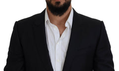 Dolce & Gabbana Dark Blue Coat Jacket Martini Blazer -   -  Dolce & Gabbana.
