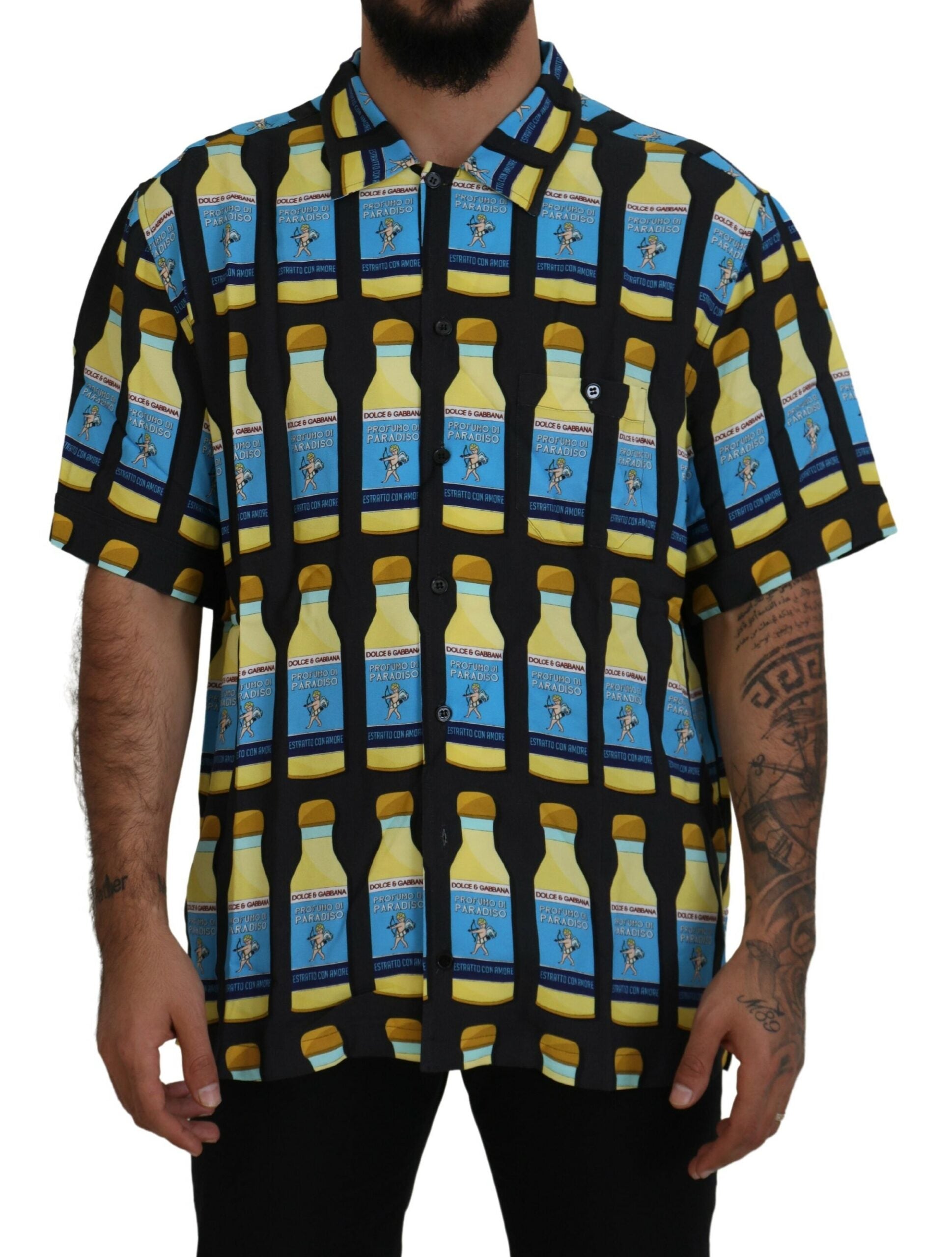 Dolce & Gabbana Multicolor Printed Viscose Casual Shirt -   -  Dolce & Gabbana.