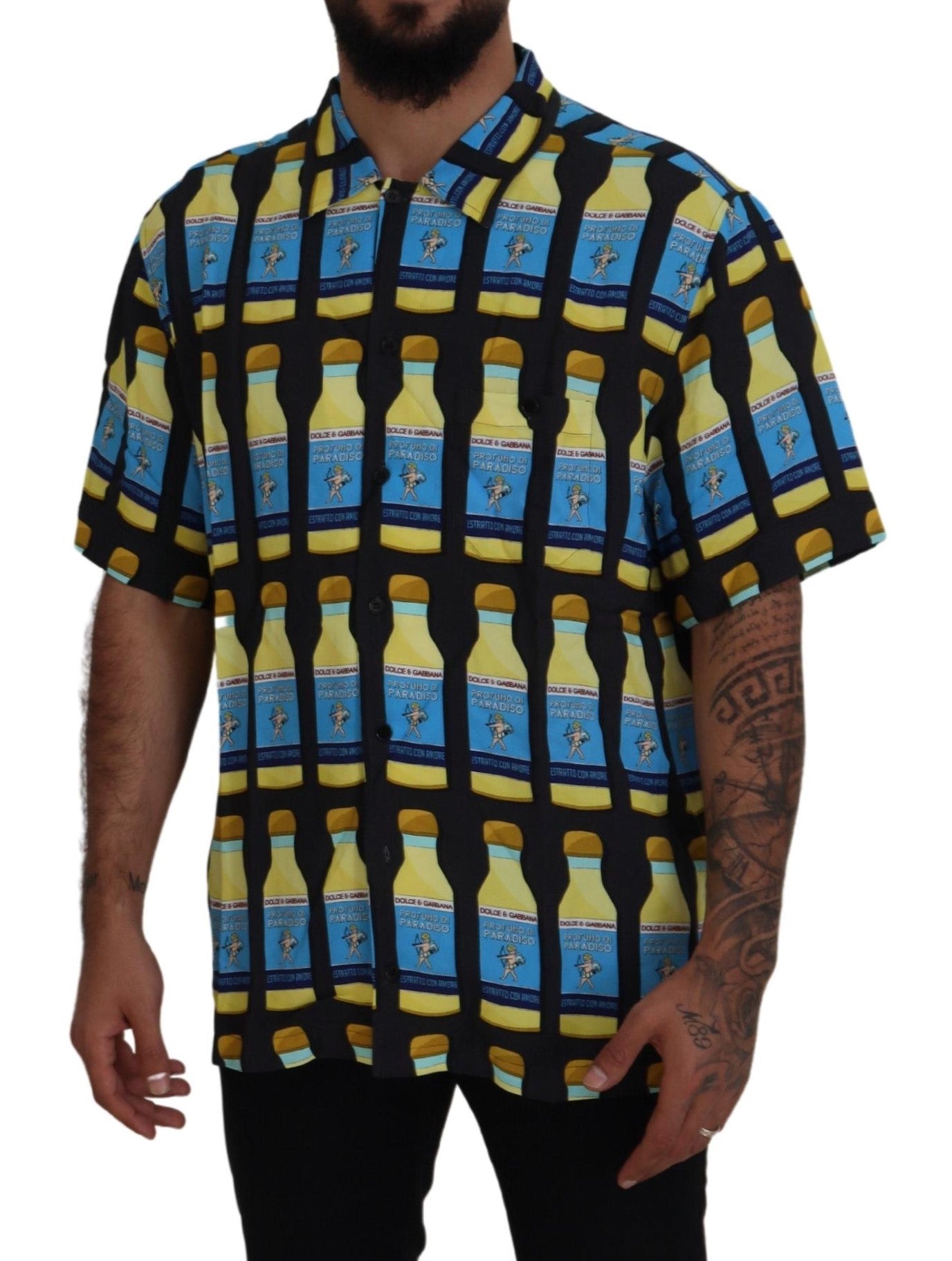 Dolce & Gabbana Multicolor Printed Viscose Casual Shirt -   -  Dolce & Gabbana.