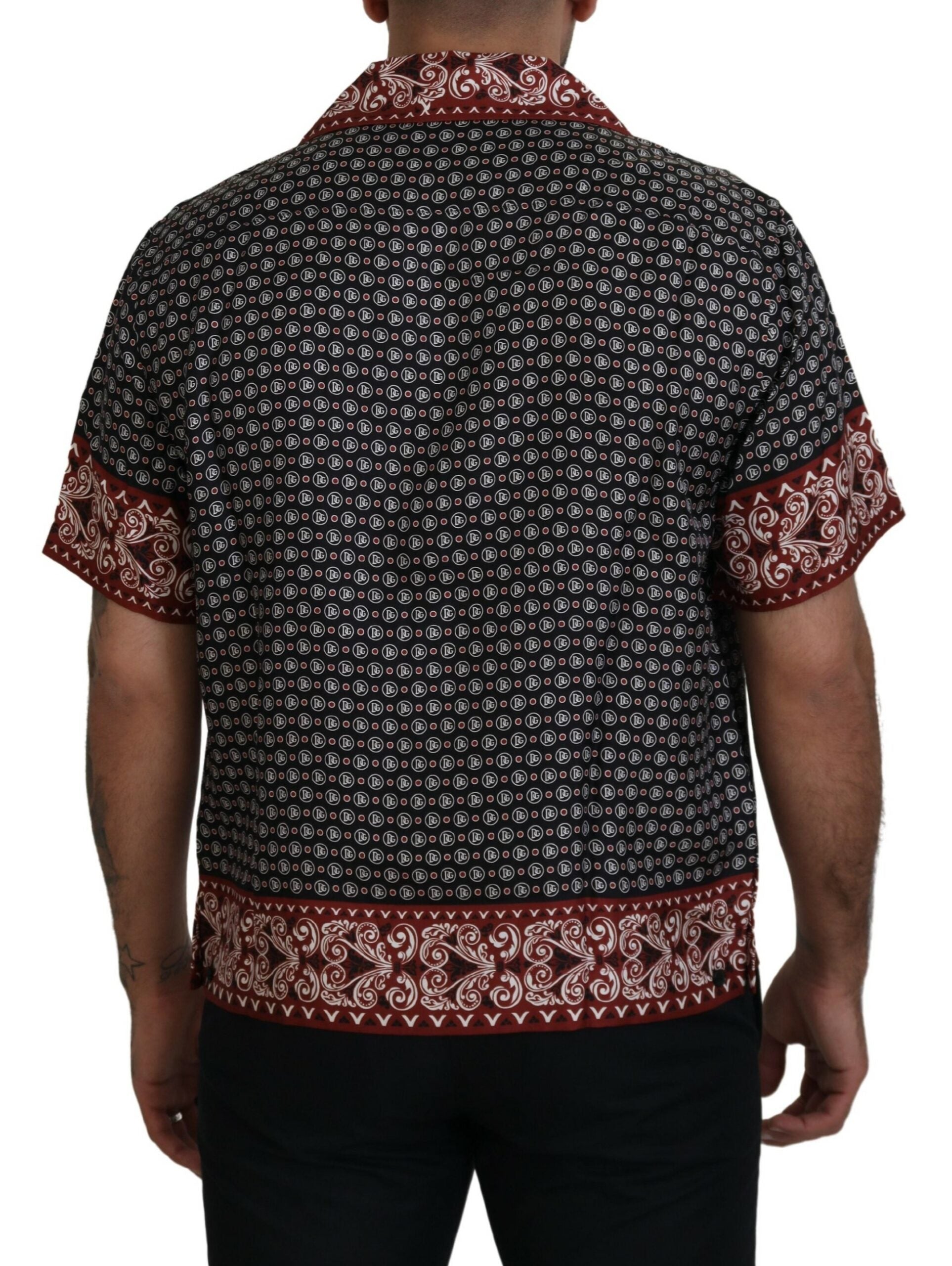 Dolce & Gabbana Multicolor Patterned Silk Casual Shirt -   -  Dolce & Gabbana.