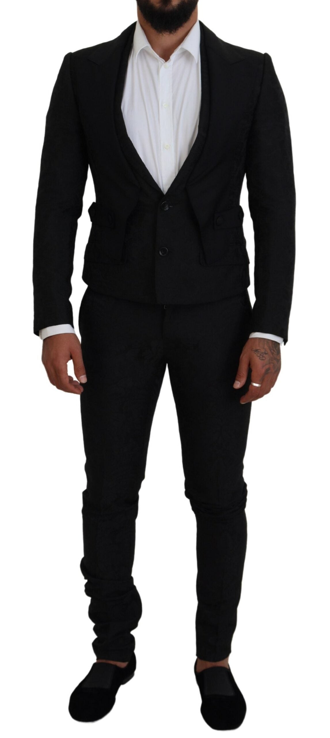Dolce & Gabbana Black Polyester Men 2 Piece MARTINI Suit -   -  Dolce & Gabbana.
