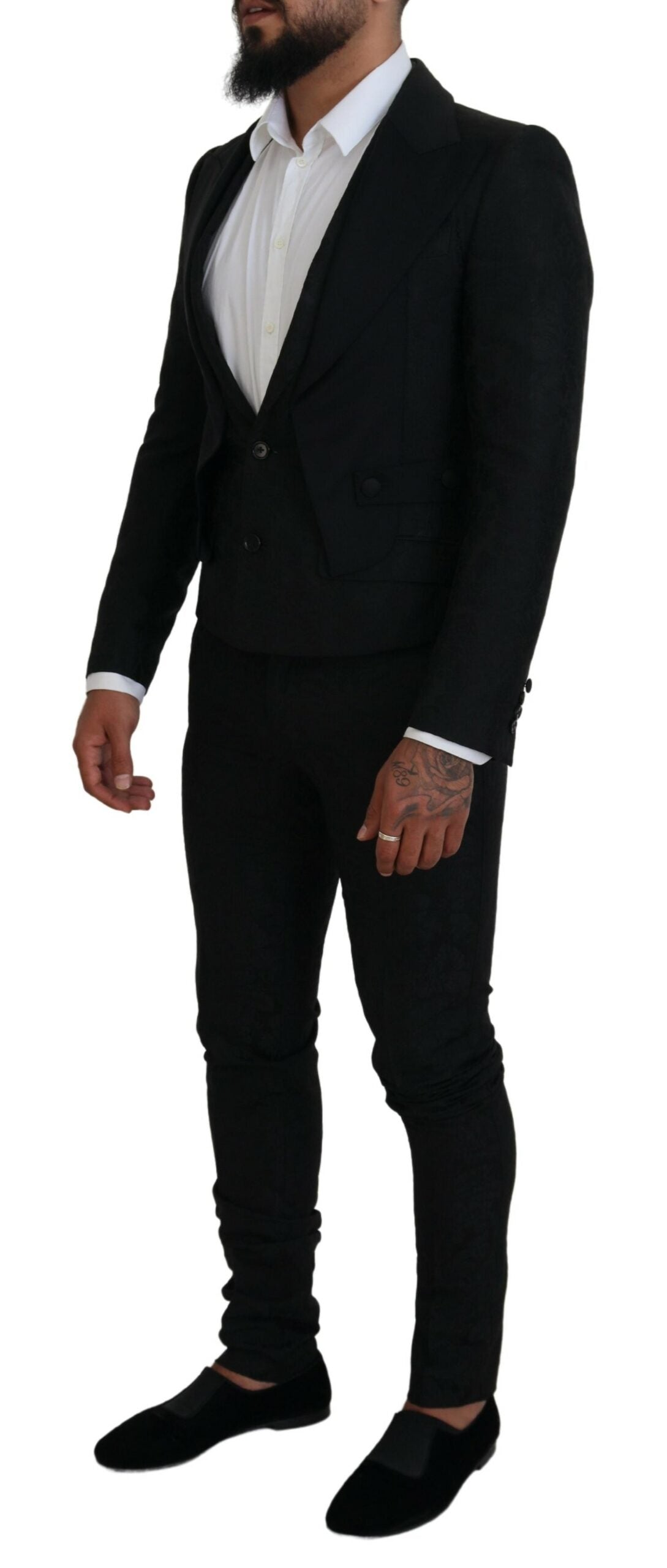 Dolce & Gabbana Black Polyester Men 2 Piece MARTINI Suit -   -  Dolce & Gabbana.