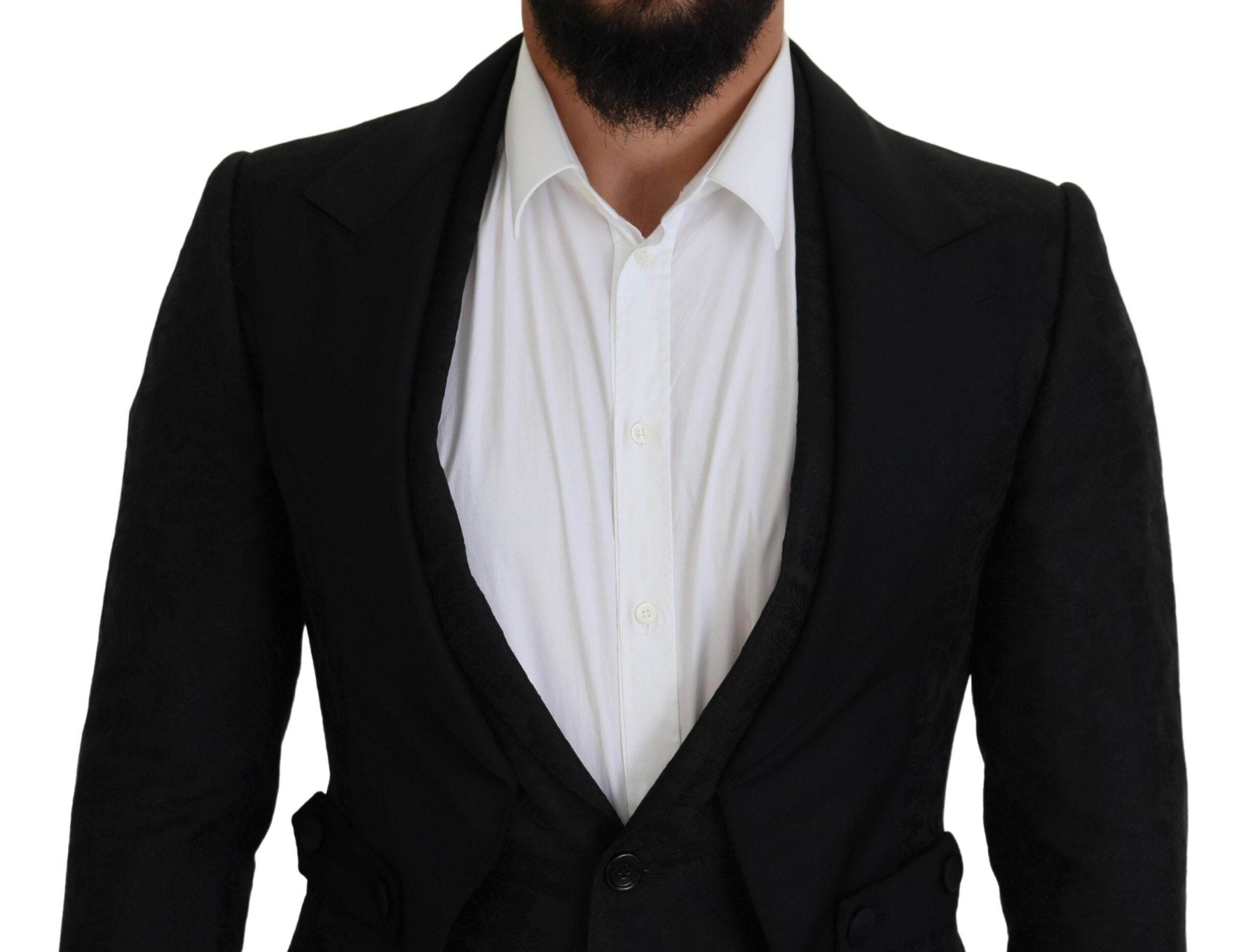Dolce & Gabbana Black Polyester Men 2 Piece MARTINI Suit -   -  Dolce & Gabbana.