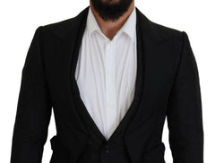 Dolce & Gabbana Black Polyester Men 2 Piece MARTINI Suit -   -  Dolce & Gabbana.