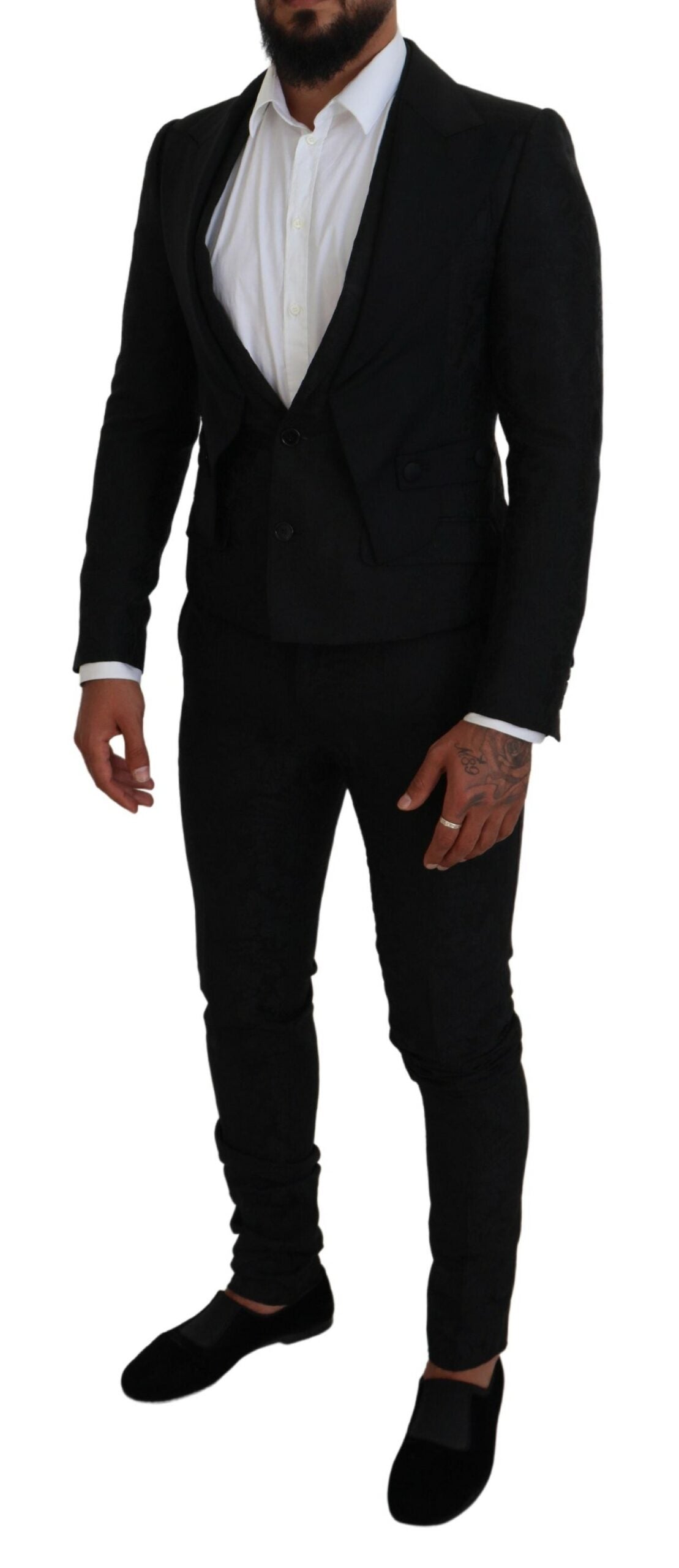 Dolce & Gabbana Black Polyester Men 2 Piece MARTINI Suit -   -  Dolce & Gabbana.