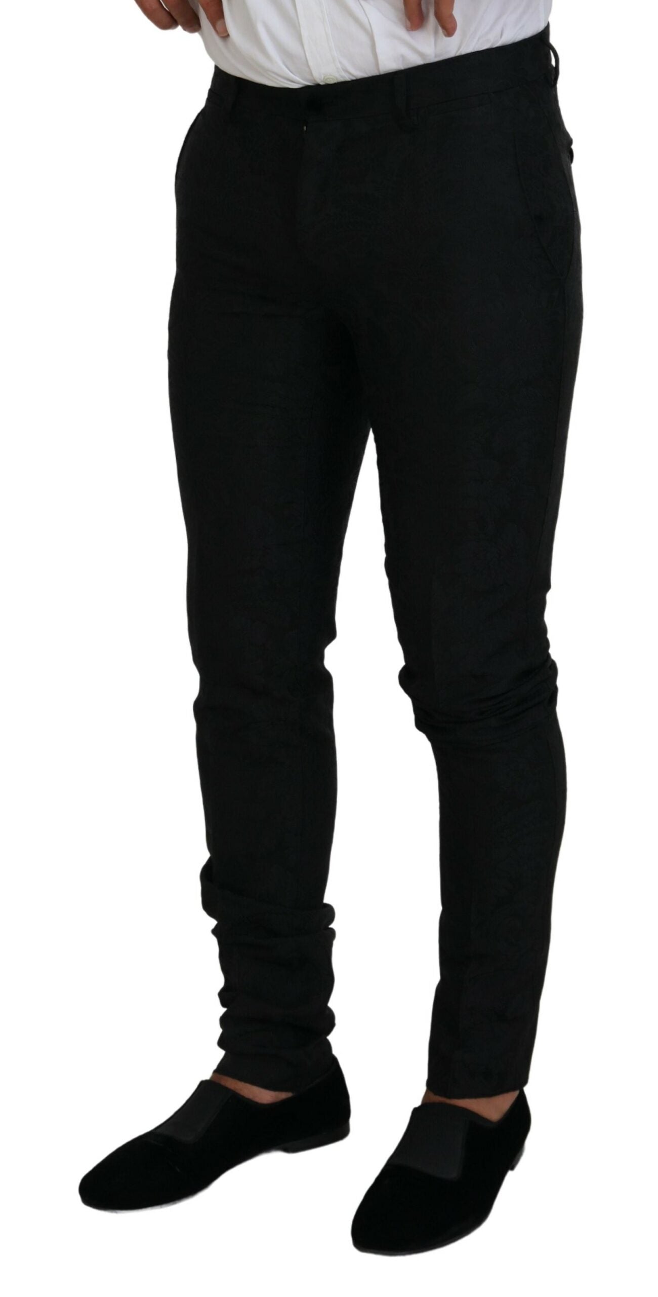 Dolce & Gabbana Black Polyester Men 2 Piece MARTINI Suit -   -  Dolce & Gabbana.