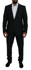 Dolce & Gabbana Black Single Breasted 2 Piece MARTINI Suit -   -  Dolce & Gabbana.