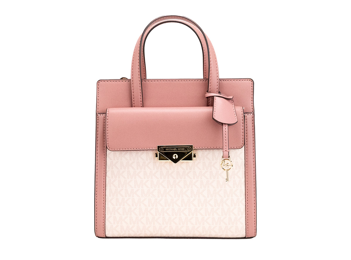 Michael Kors Cece Small Pink PVC North South Flap Tote Crossbody Bag Purse -  Luxury Cross Body Bag for Women -  Michael Kors.