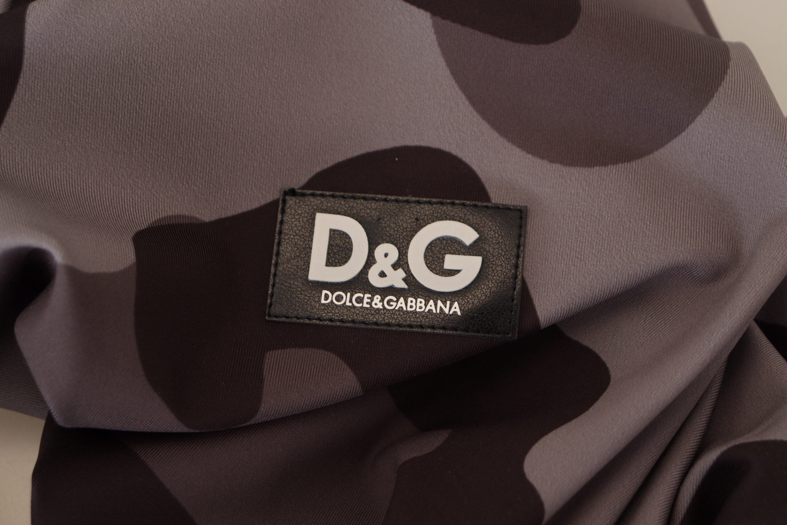 Dolce & Gabbana Gray Patterned Polyester Wetsuit Swimwear -   -  Dolce & Gabbana.