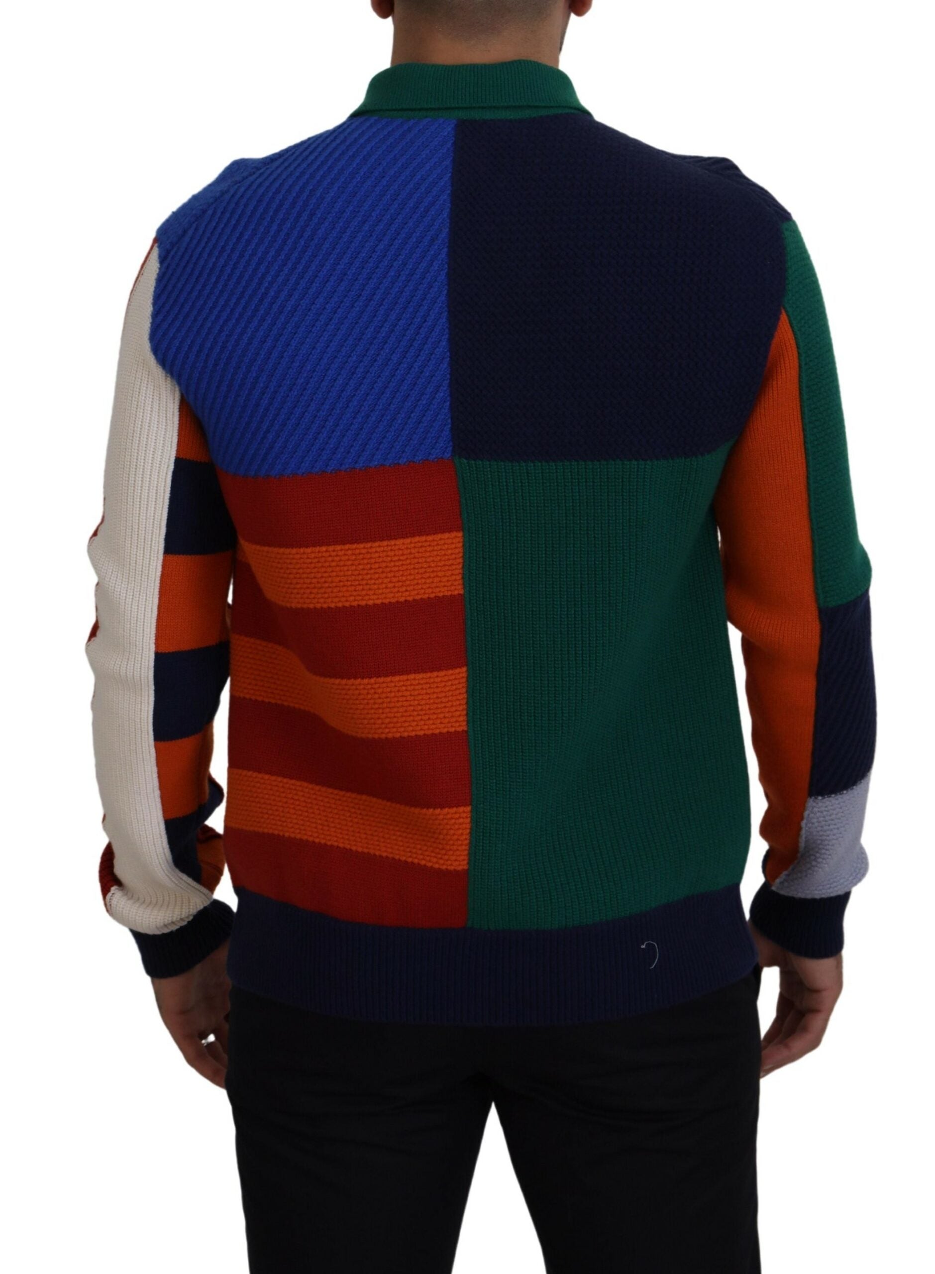 Dolce & Gabbana Multicolor Stripes Wool Pullover Sweater -   -  Dolce & Gabbana.