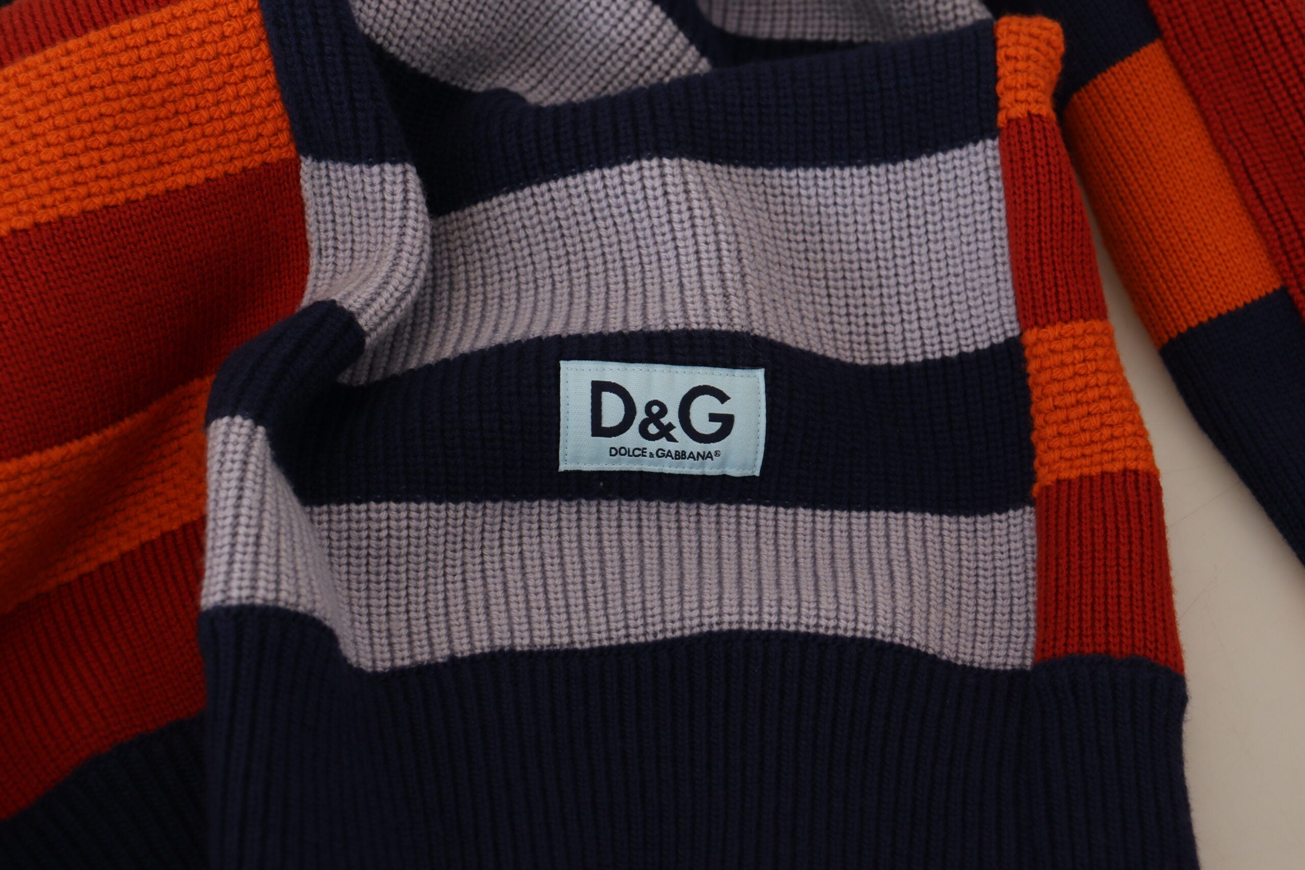 Dolce & Gabbana Multicolor Stripes Wool Pullover Sweater -   -  Dolce & Gabbana.
