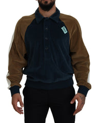 Dolce & Gabbana Multicolor Cotton Collared Pullover Sweater -   -  Dolce & Gabbana.