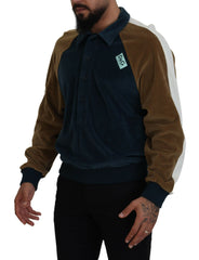 Dolce & Gabbana Multicolor Cotton Collared Pullover Sweater -   -  Dolce & Gabbana.