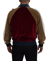 Dolce & Gabbana Multicolor Cotton Collared Pullover Sweater -   -  Dolce & Gabbana.
