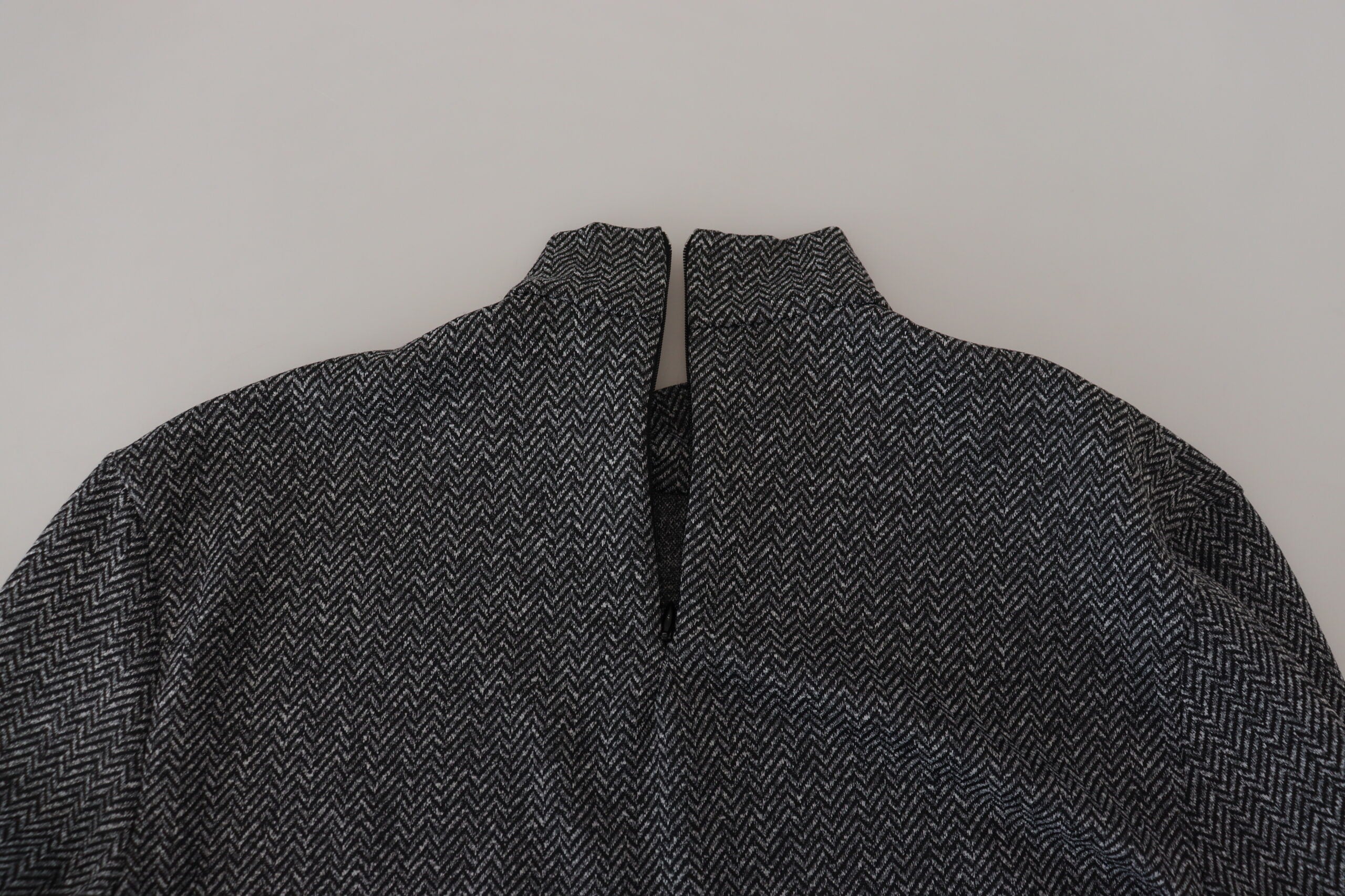 Dolce & Gabbana Dark Gray Nylon Turtleneck Pullover Sweater -   -  Dolce & Gabbana.