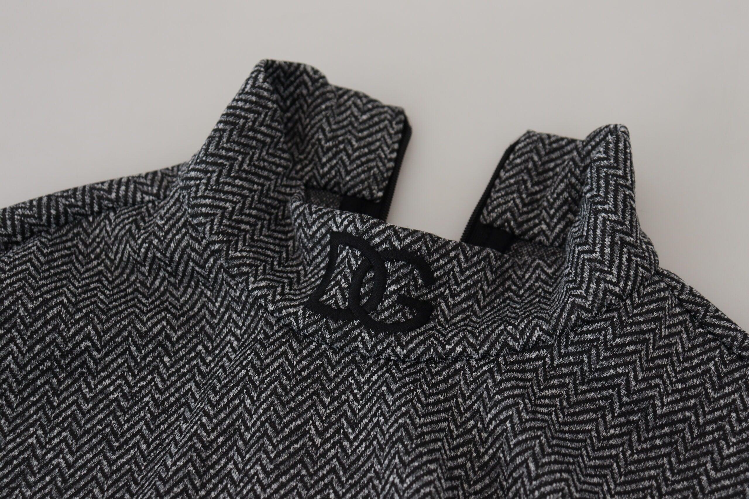 Dolce & Gabbana Dark Gray Nylon Turtleneck Pullover Sweater -   -  Dolce & Gabbana.