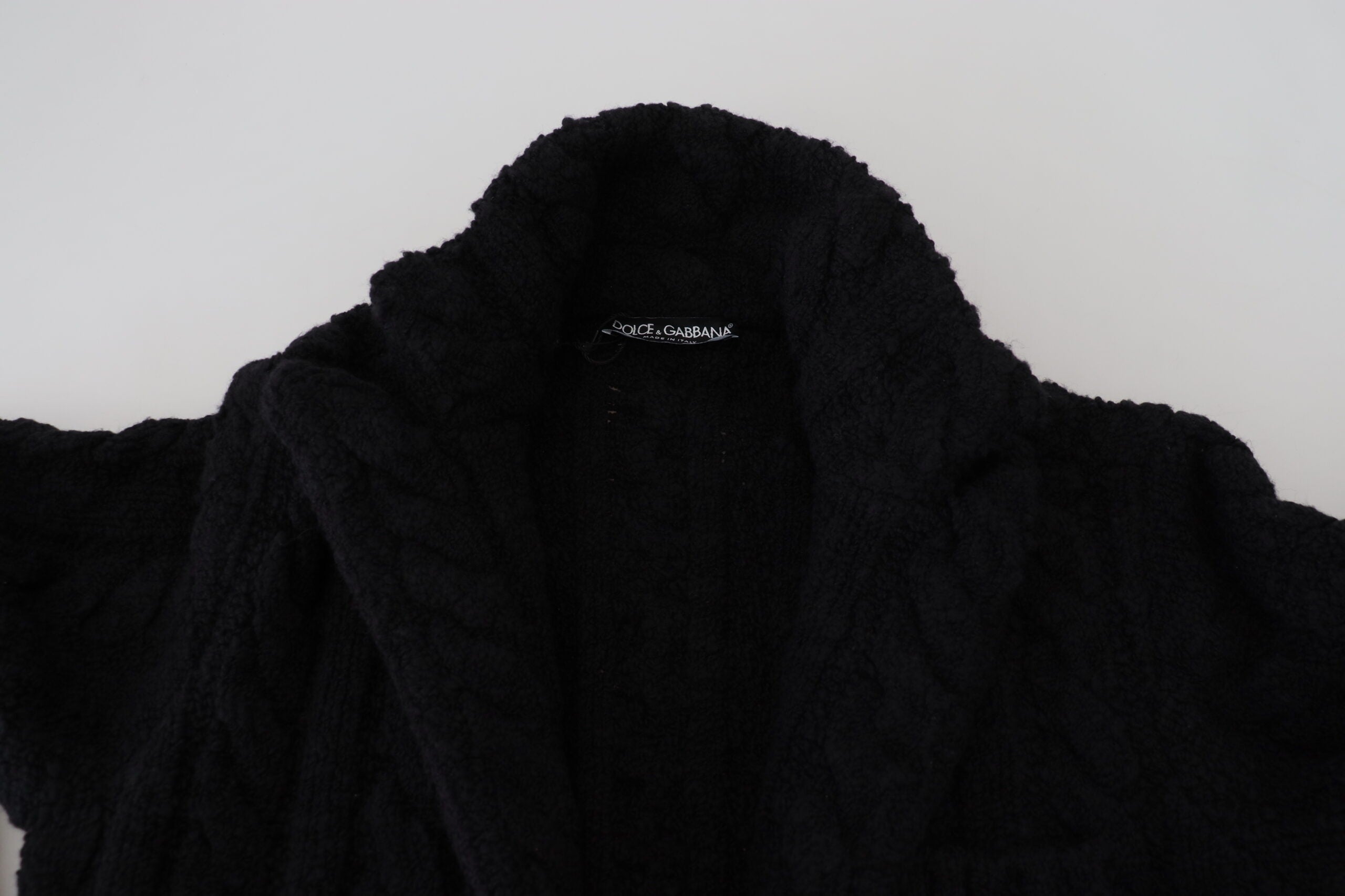 Dolce & Gabbana Black Wool Knit Button Cardigan Sweater -   -  Dolce & Gabbana.