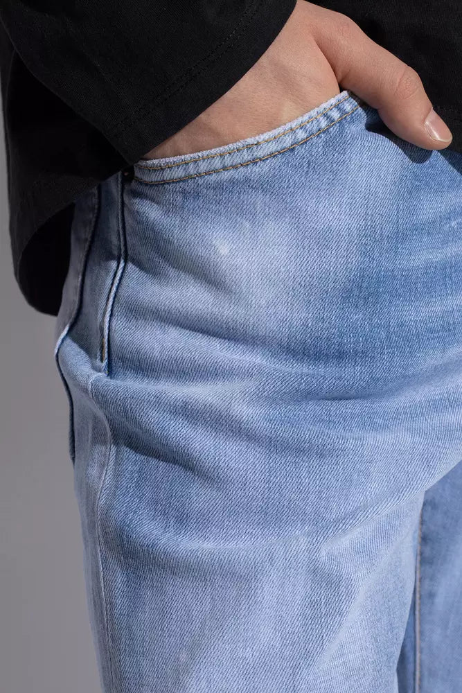 Dsquared² Light Blue Cotton Men Jeans -   -  Dsquared².