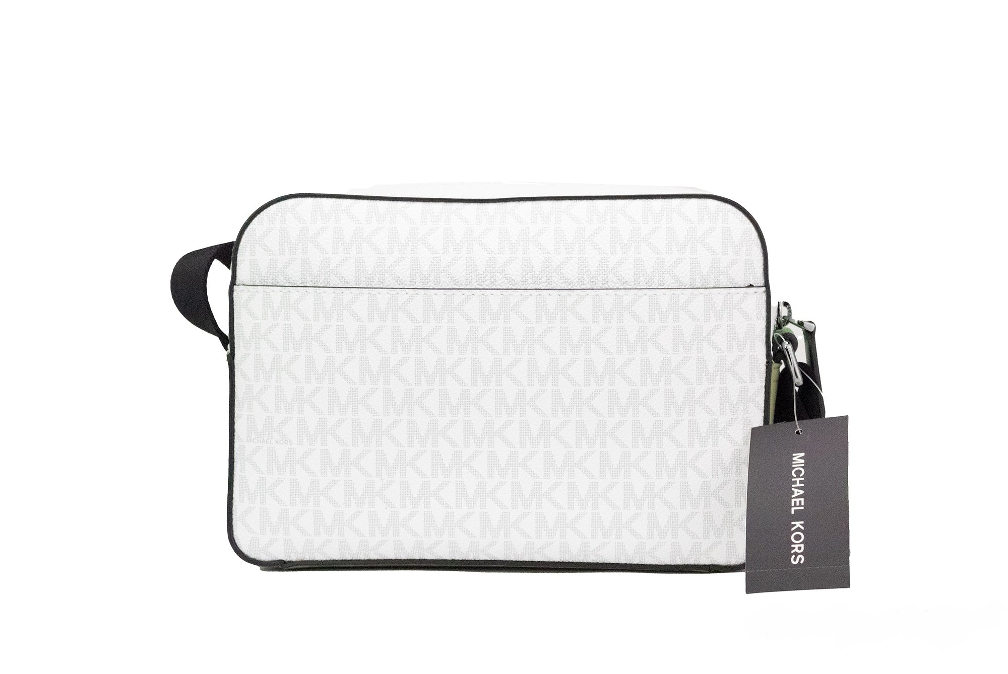 Michael Kors Cooper Small Bright White Palm Signature PVC Utility Crossbody Bag -  Luxury Cross Body Bag for Women -  Michael Kors.