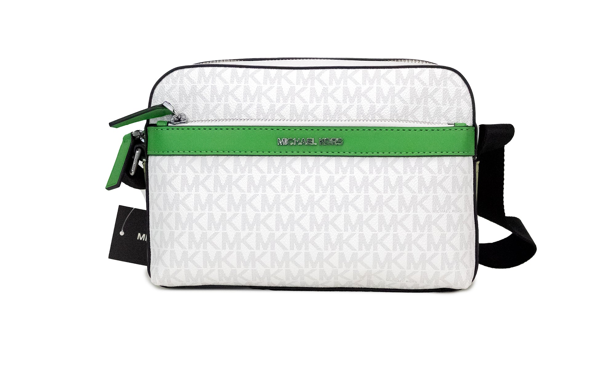Michael Kors Cooper Small Bright White Palm Signature PVC Utility Crossbody Bag -  Luxury Cross Body Bag for Women -  Michael Kors.