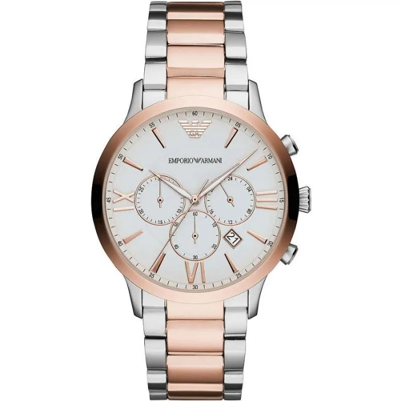 Emporio Armani Elegant Two-Tone Timepiece for Men -   -  Emporio Armani.