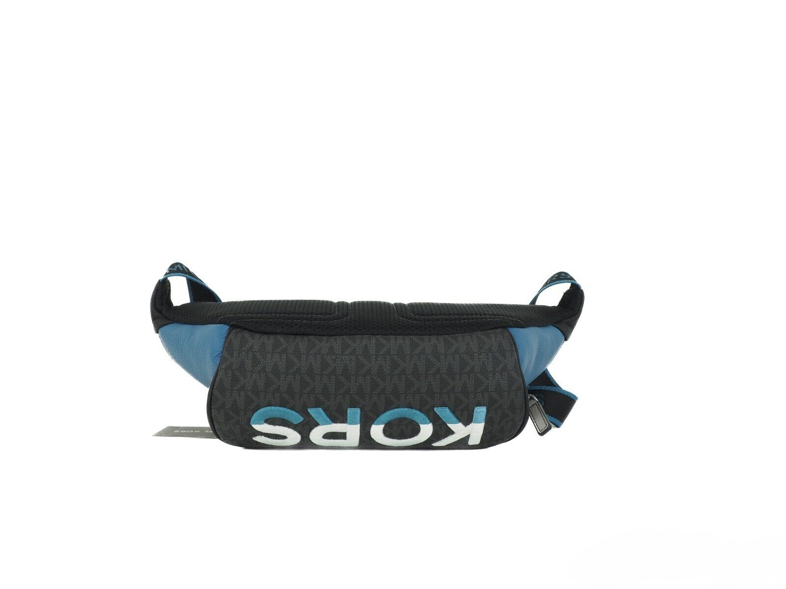 Michael Kors Cooper Large Blue Multi Leather Embroidered Logo Utility Belt Bag -   -  Michael Kors.