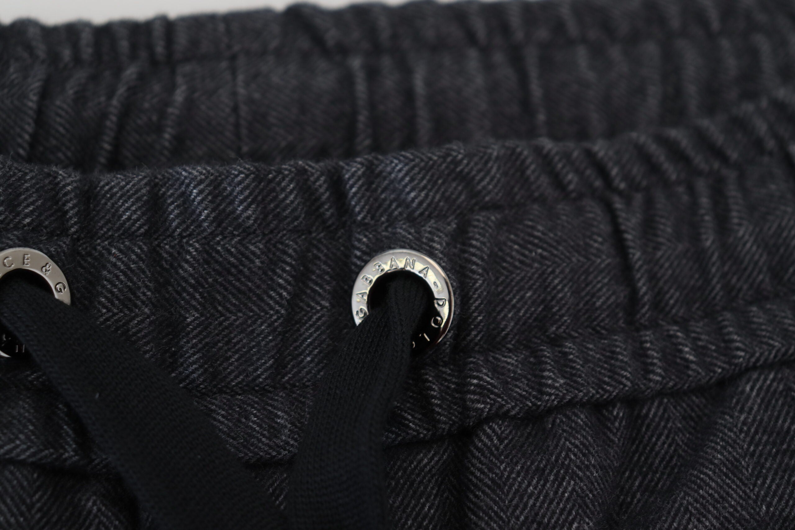 Dolce & Gabbana Grey Cotton Tapered Cotton Pants -   -  Dolce & Gabbana.