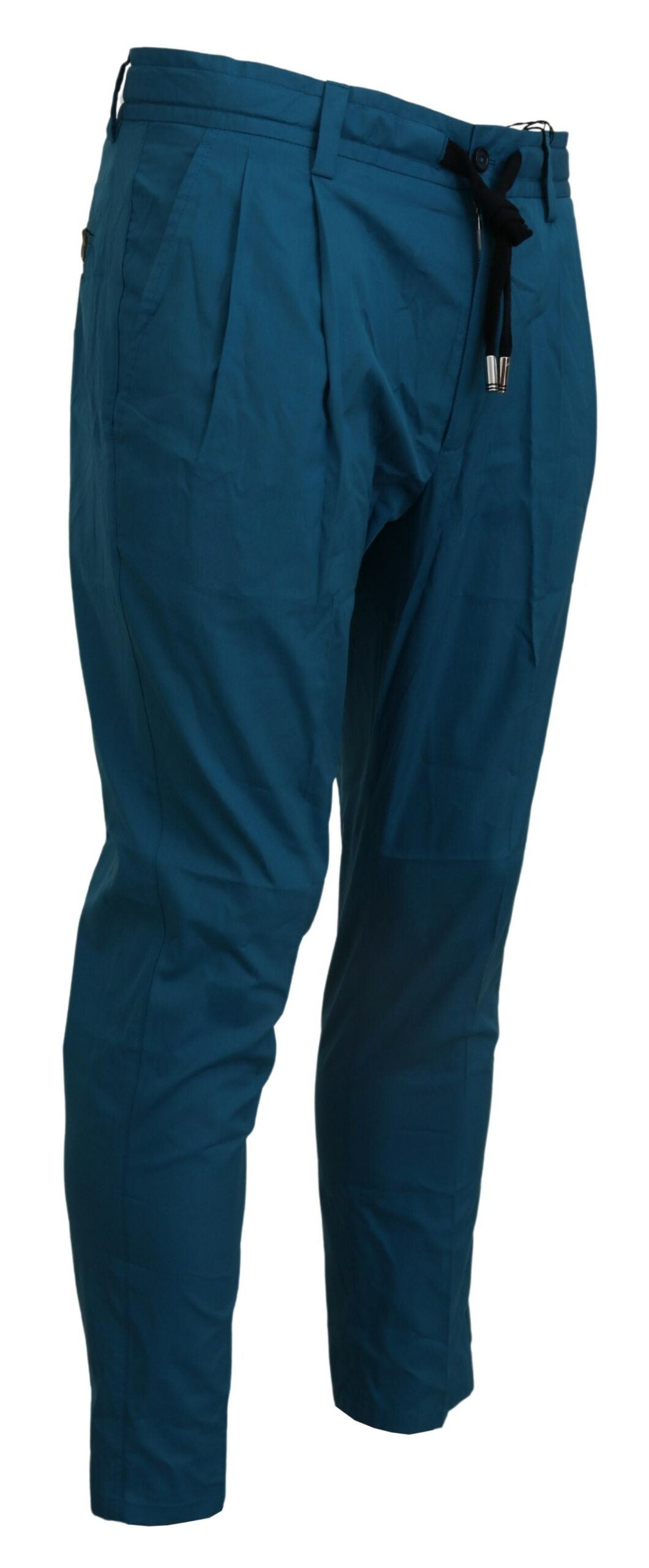 Dolce & Gabbana Blue Cotton Chinos Trousers Pants -   -  Dolce & Gabbana.