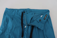 Dolce & Gabbana Blue Cotton Chinos Trousers Pants -   -  Dolce & Gabbana.