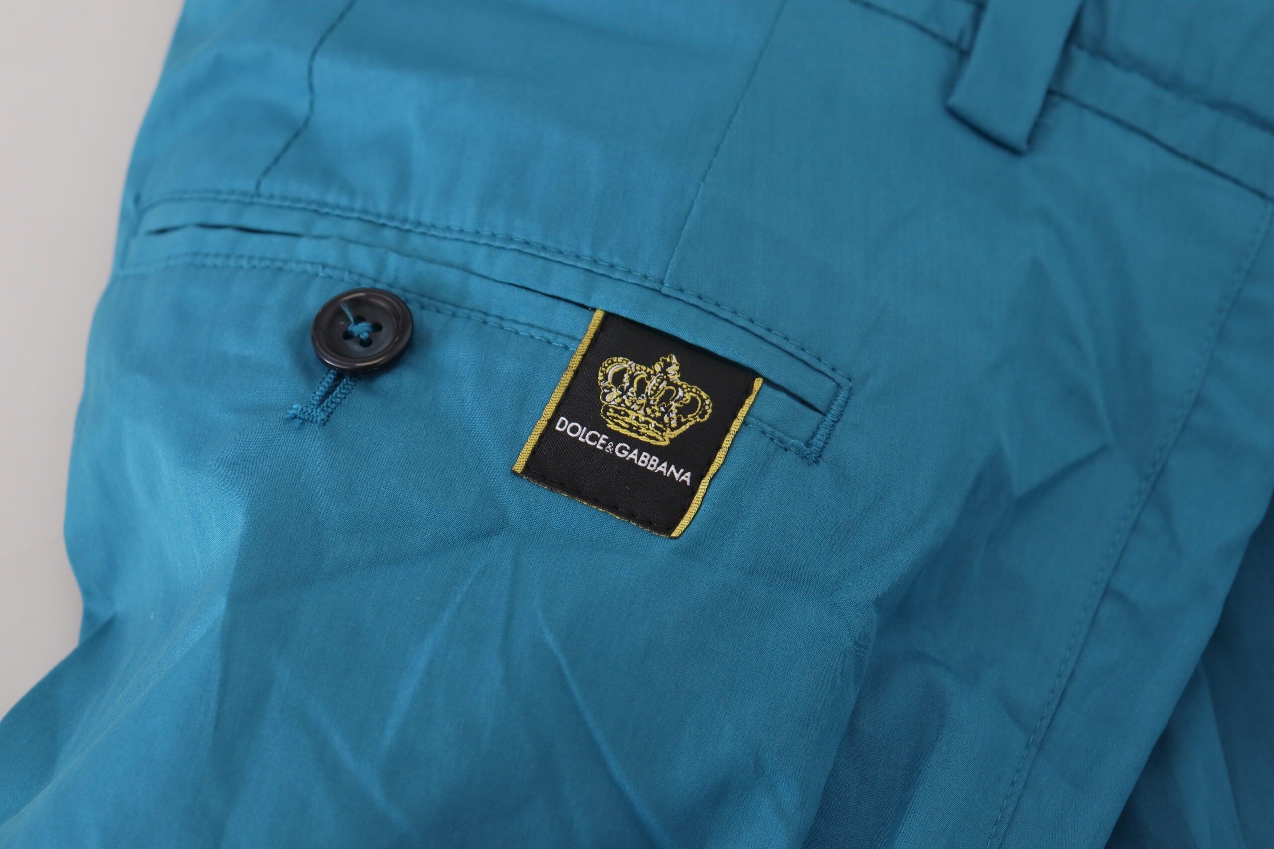 Dolce & Gabbana Blue Cotton Chinos Trousers Pants -   -  Dolce & Gabbana.