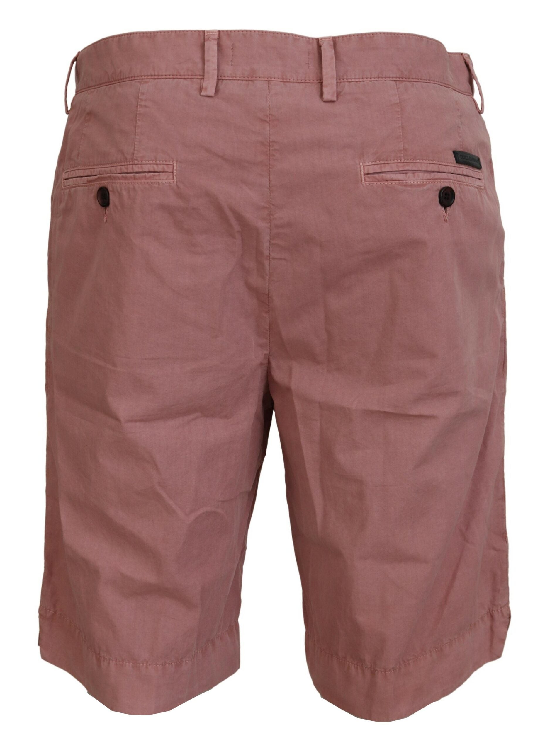Dolce & Gabbana Pink Chinos Cotton Casual Mens Shorts -   -  Dolce & Gabbana.