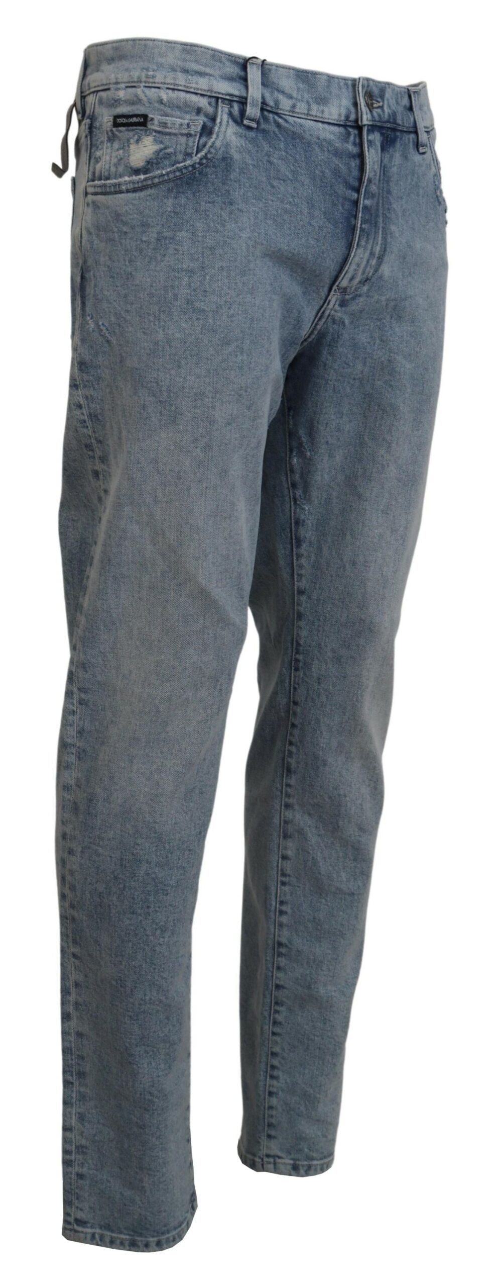 Dolce & Gabbana Blue Wash Slim Fit Cotton Denim Jeans -   -  Dolce & Gabbana.